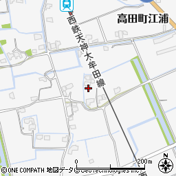 福岡県みやま市高田町江浦848周辺の地図