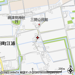 福岡県みやま市高田町江浦1262周辺の地図