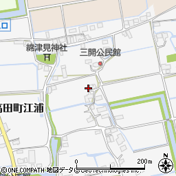 福岡県みやま市高田町江浦1263周辺の地図