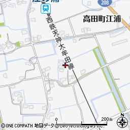福岡県みやま市高田町江浦853周辺の地図