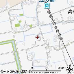福岡県みやま市高田町江浦828周辺の地図
