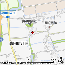 福岡県みやま市高田町江浦1267周辺の地図