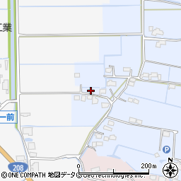 福岡県みやま市高田町今福722周辺の地図