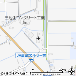 福岡県みやま市高田町江浦380周辺の地図