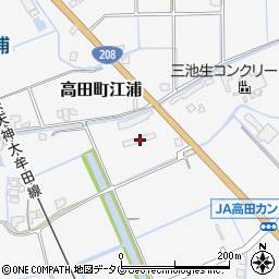 福岡県みやま市高田町江浦666周辺の地図