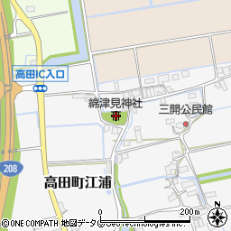 福岡県みやま市高田町江浦1306周辺の地図