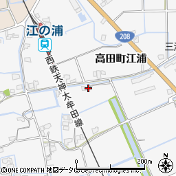福岡県みやま市高田町江浦685周辺の地図