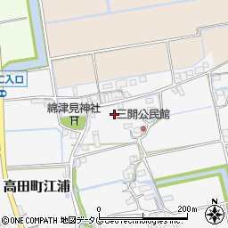 福岡県みやま市高田町江浦1272周辺の地図