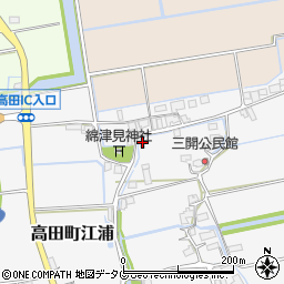 福岡県みやま市高田町江浦1271周辺の地図