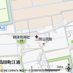 福岡県みやま市高田町江浦1274周辺の地図