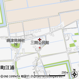 福岡県みやま市高田町江浦1277周辺の地図