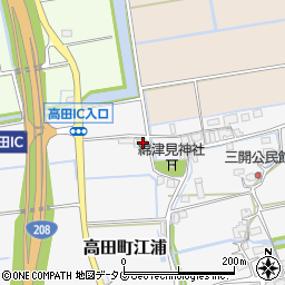 福岡県みやま市高田町江浦1319周辺の地図