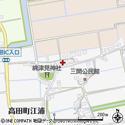 福岡県みやま市高田町江浦1294周辺の地図