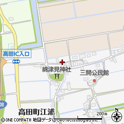 福岡県みやま市高田町江浦1298周辺の地図