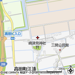 福岡県みやま市高田町江浦1300周辺の地図