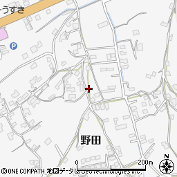 大分県臼杵市野田周辺の地図