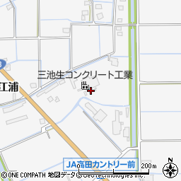 福岡県みやま市高田町江浦399周辺の地図