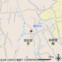 福岡県みやま市高田町田浦721周辺の地図
