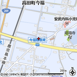 福岡県みやま市高田町今福243周辺の地図