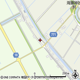 福岡県柳川市大和町皿垣開2488周辺の地図