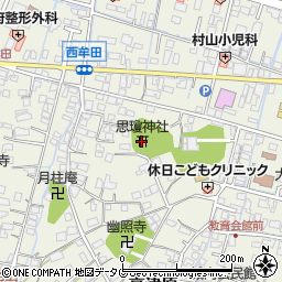思瓊神社周辺の地図