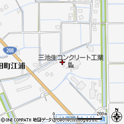福岡県みやま市高田町江浦402周辺の地図