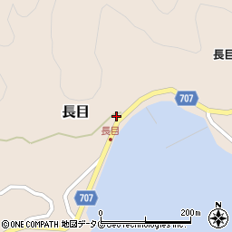 大分県津久見市長目1416-3周辺の地図