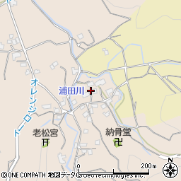 福岡県みやま市高田町田浦1012周辺の地図