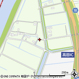 福岡県みやま市高田町徳島824周辺の地図
