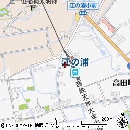 福岡県みやま市高田町江浦884周辺の地図