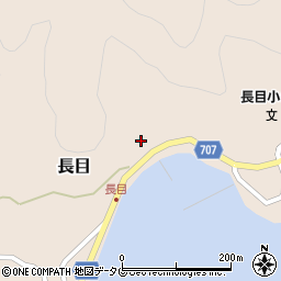 大分県津久見市長目1421周辺の地図