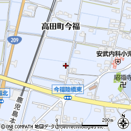 福岡県みやま市高田町今福910周辺の地図