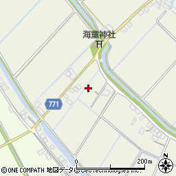 福岡県柳川市大和町皿垣開2342周辺の地図