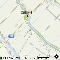 福岡県柳川市大和町皿垣開2345周辺の地図