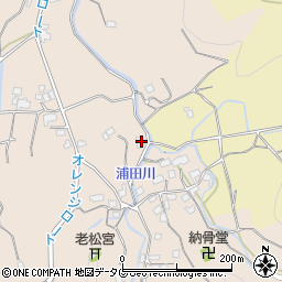 福岡県みやま市高田町田浦734周辺の地図