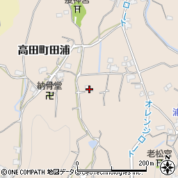 福岡県みやま市高田町田浦669周辺の地図