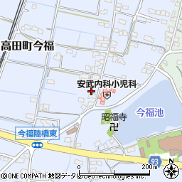 福岡県みやま市高田町今福190周辺の地図