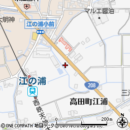 福岡県みやま市高田町江浦607周辺の地図