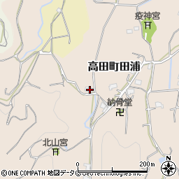 福岡県みやま市高田町田浦291周辺の地図