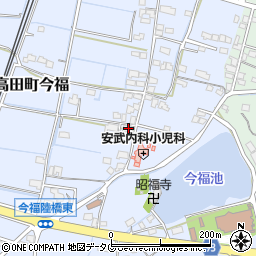 福岡県みやま市高田町今福191周辺の地図