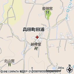 福岡県みやま市高田町田浦826周辺の地図