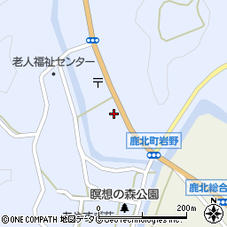 熊本県山鹿市鹿北町岩野122周辺の地図