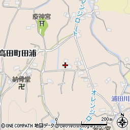 福岡県みやま市高田町田浦760周辺の地図
