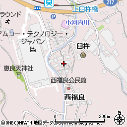 大分県臼杵市西福良周辺の地図
