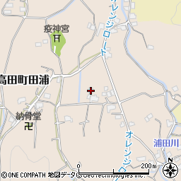 福岡県みやま市高田町田浦761周辺の地図