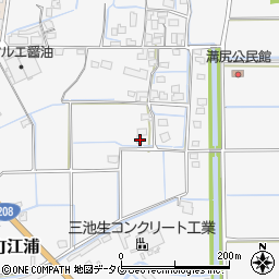 福岡県みやま市高田町江浦468周辺の地図