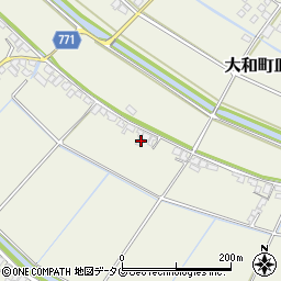 福岡県柳川市大和町皿垣開1817周辺の地図