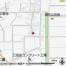 福岡県みやま市高田町江浦438周辺の地図