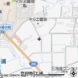 福岡県みやま市高田町江浦593周辺の地図