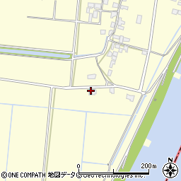 福岡県柳川市大和町中島2598周辺の地図